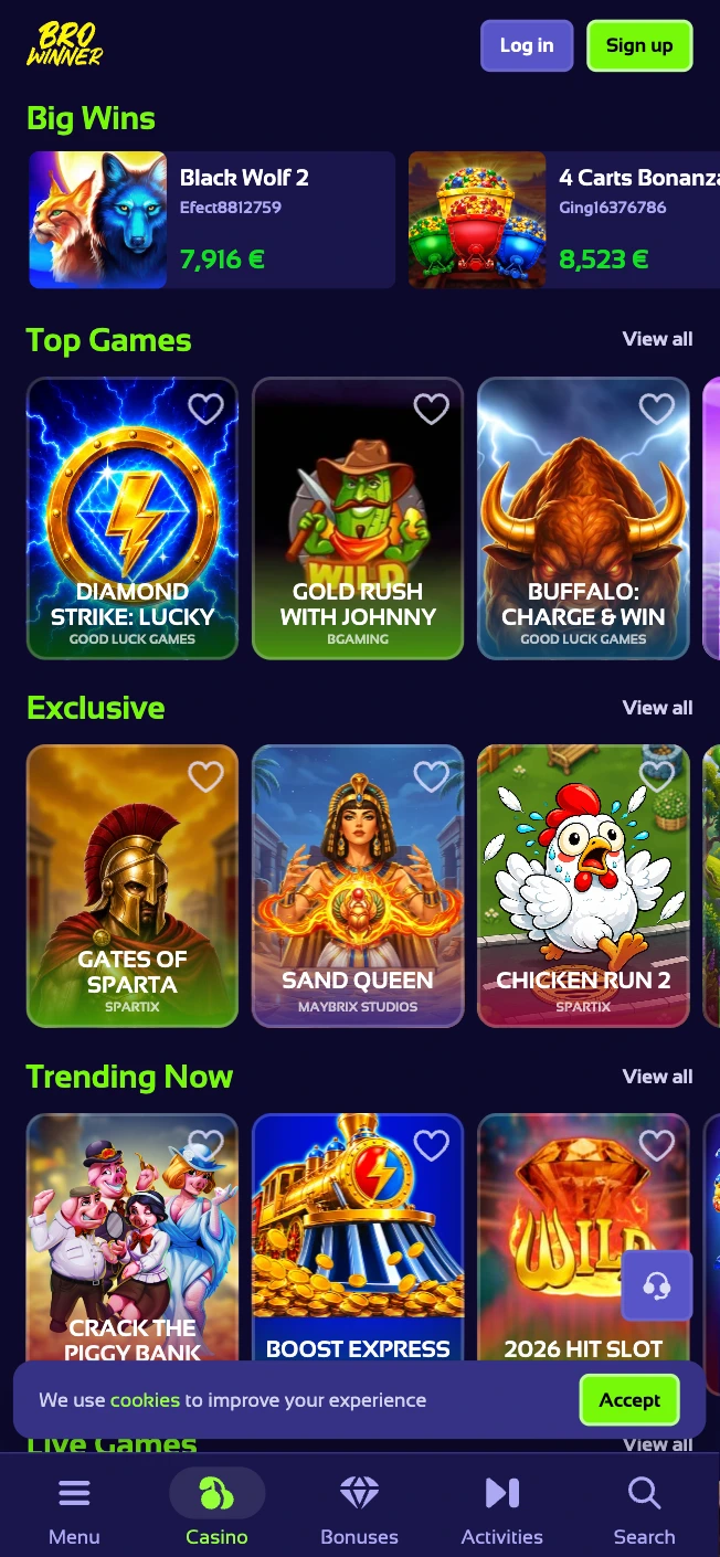 App de Browinner Casino